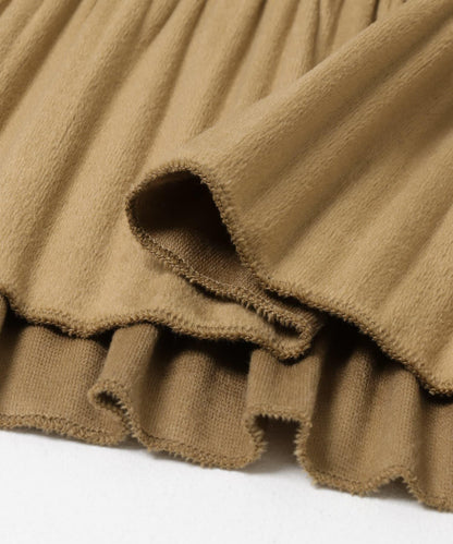 百褶拼接連衣裙