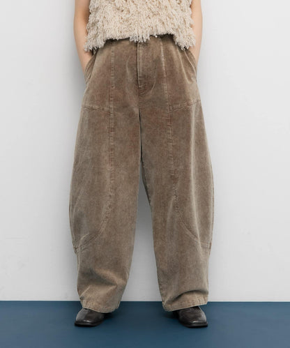 燈芯絨繭型長褲