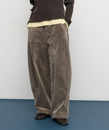 燈芯絨繭型長褲