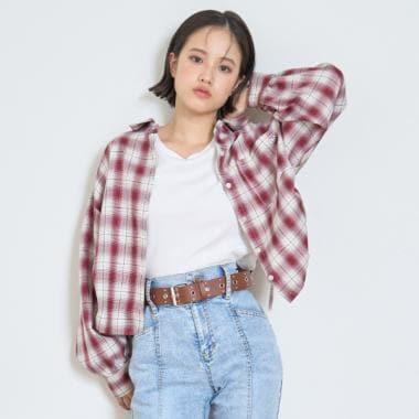 【LTXC】附內搭格子襯衫