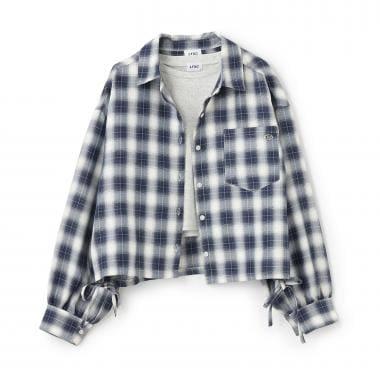 【LTXC】附內搭格子襯衫