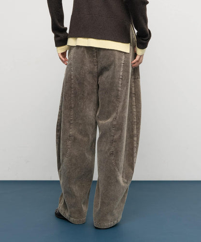 燈芯絨繭型長褲