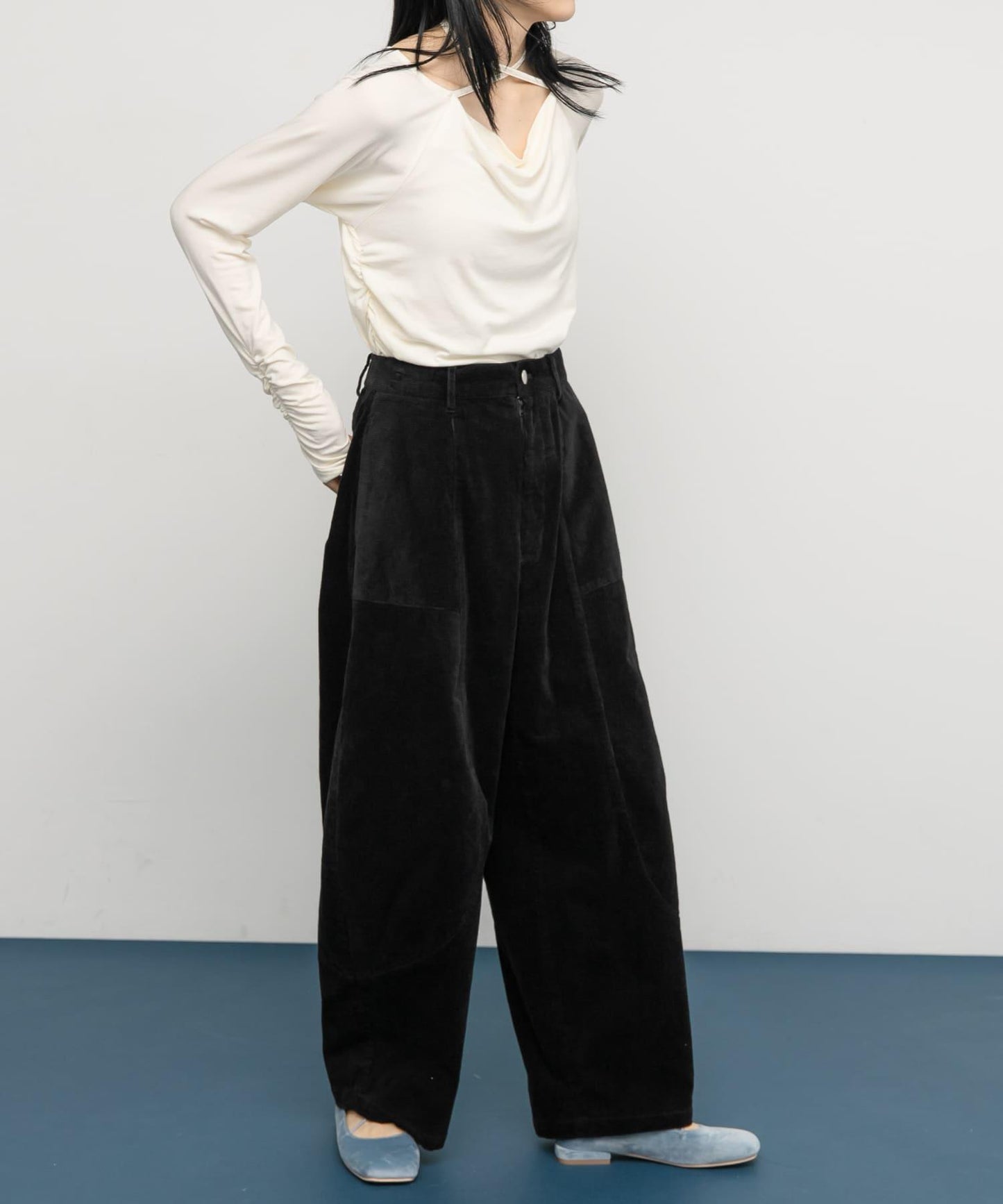 燈芯絨繭型長褲