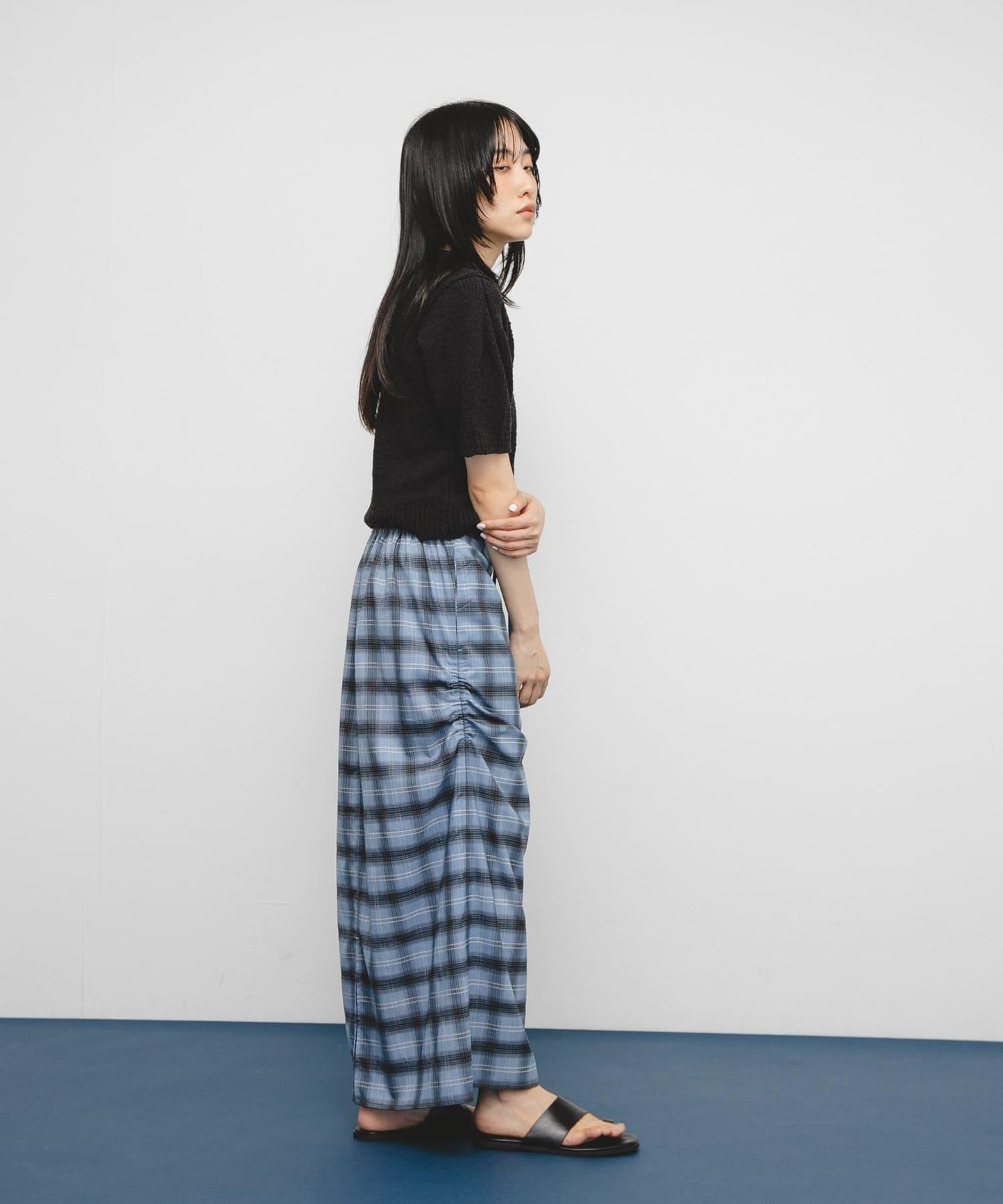 短袖露臍針織衫