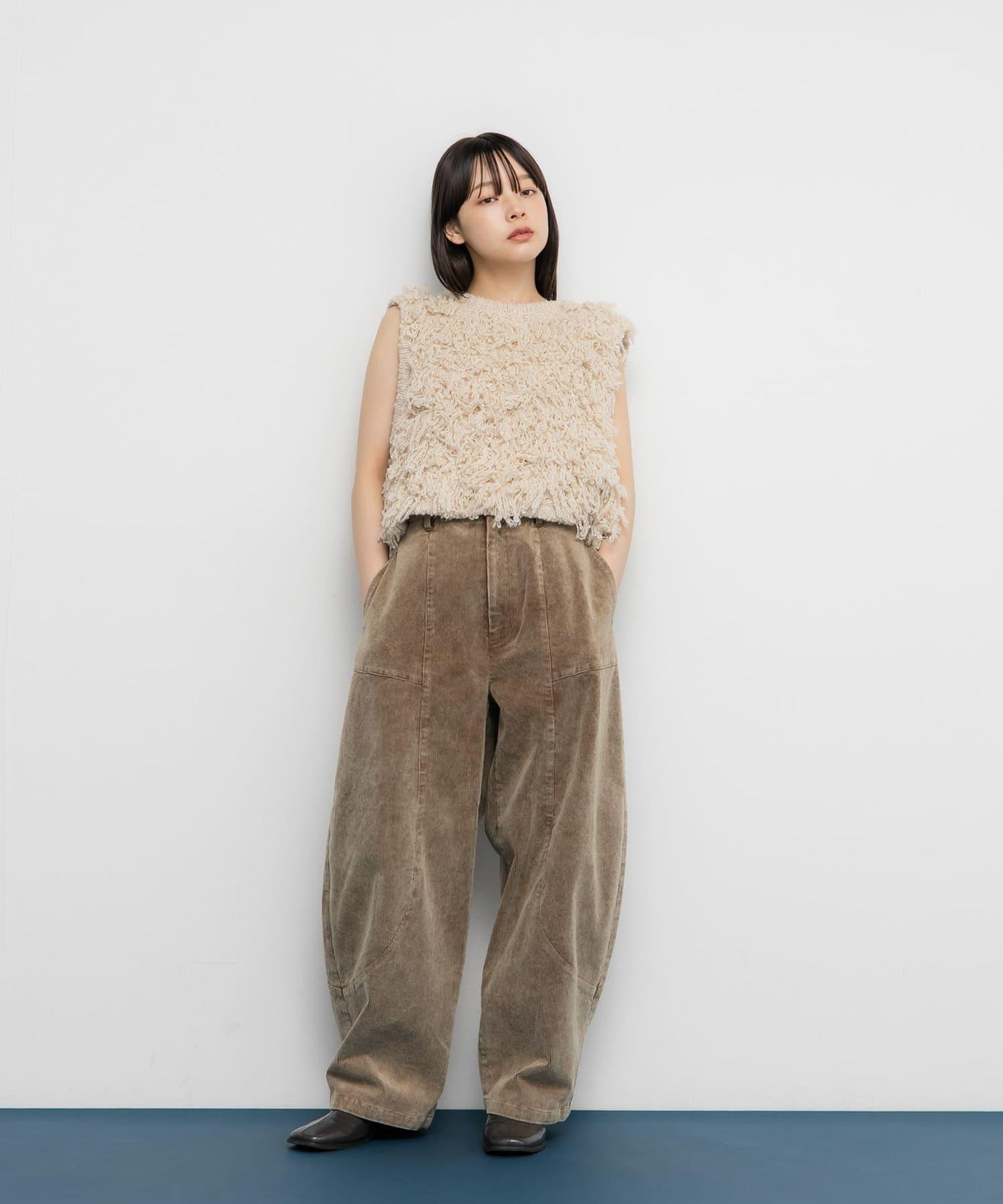 燈芯絨繭型長褲