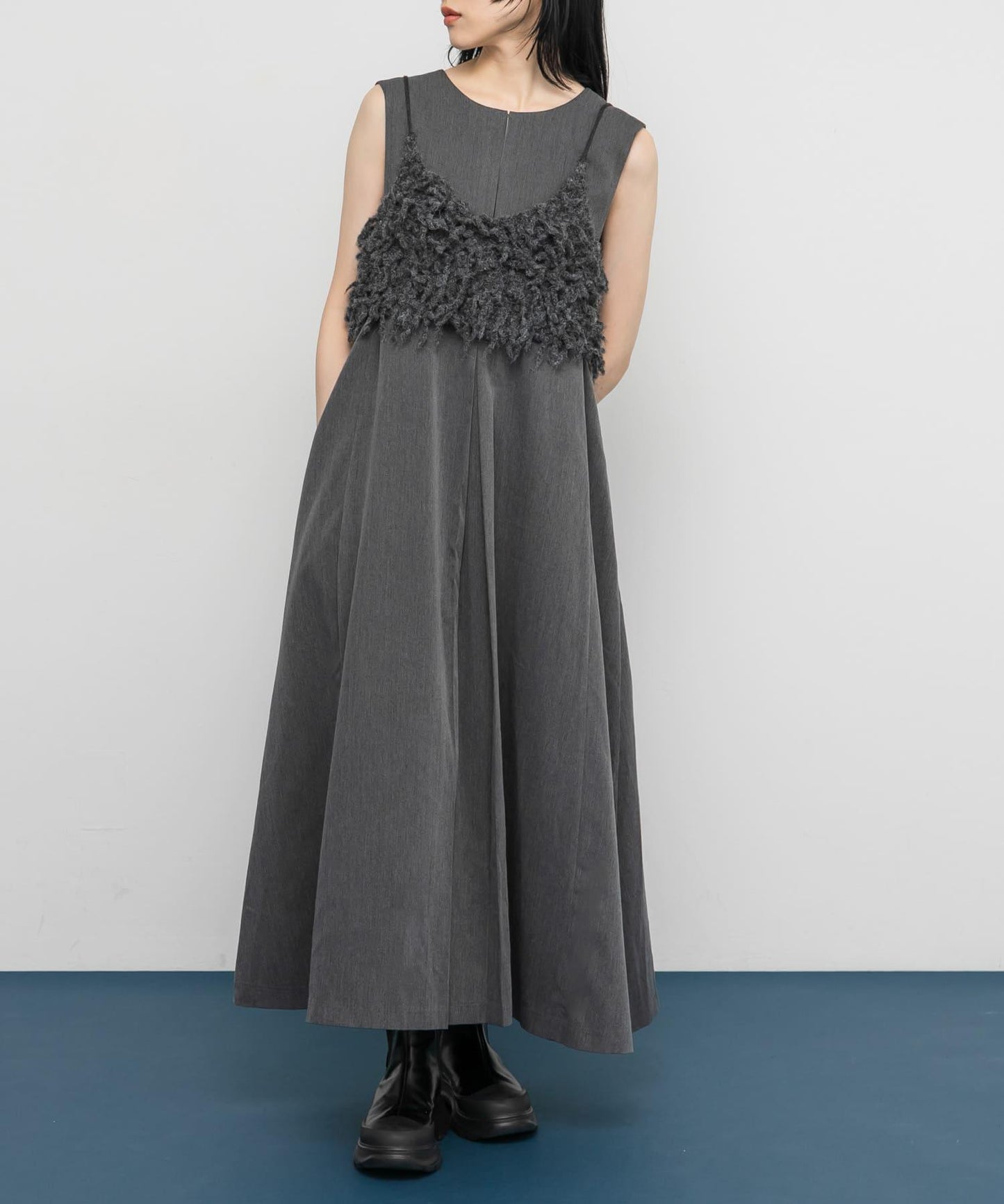 「部分網絡限定色」2WAY喇叭連體裙