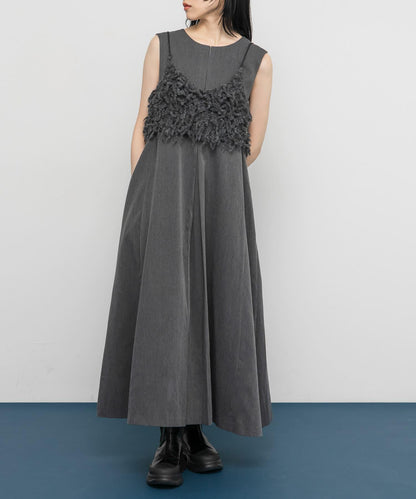 「部分網絡限定色」2WAY喇叭連體裙