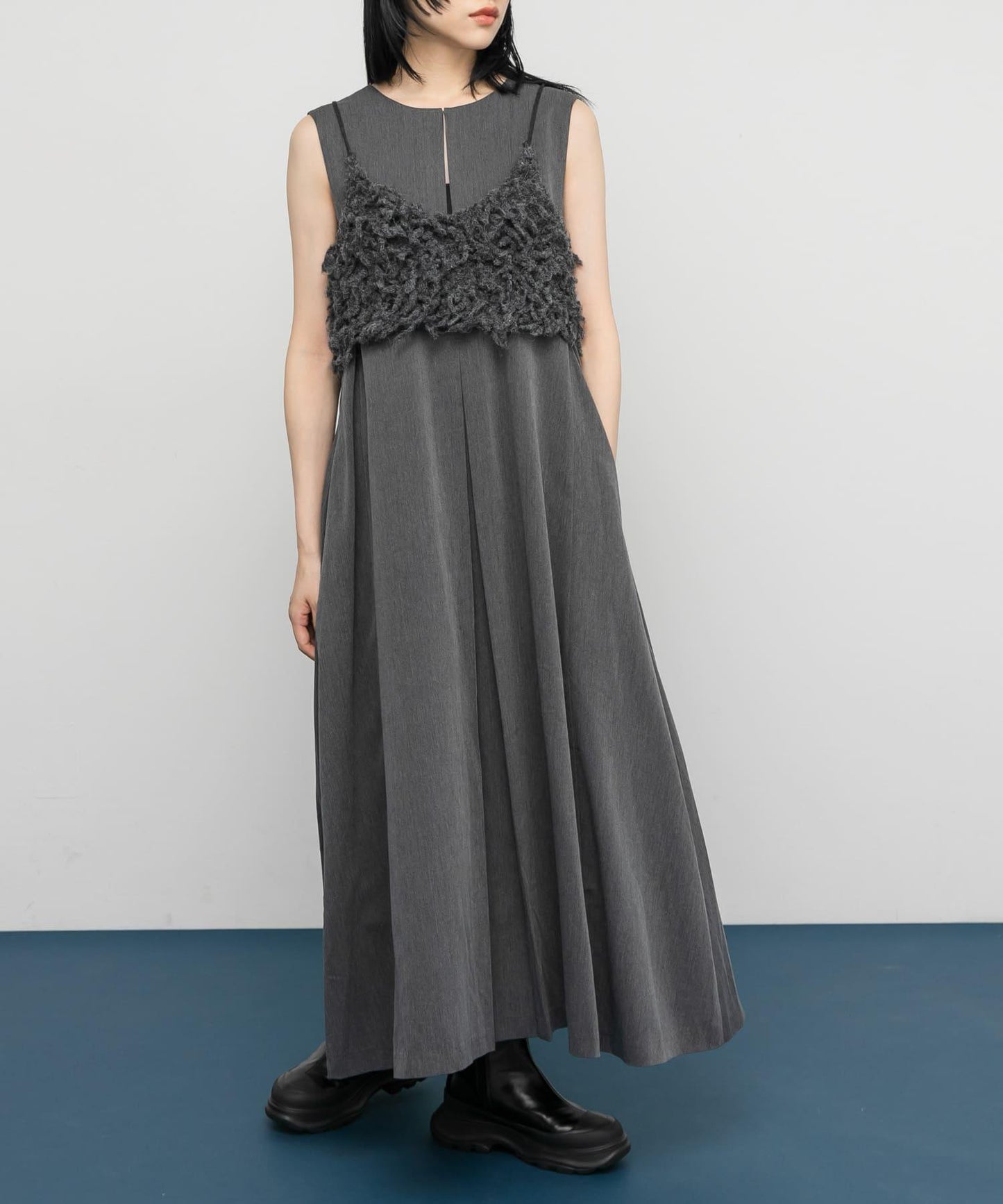 「部分網絡限定色」2WAY喇叭連體裙