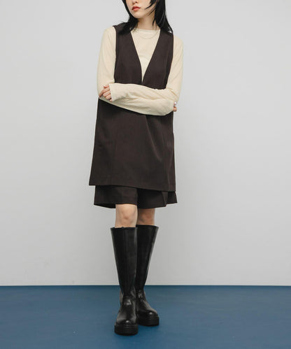 透視羅紋設計針織衫