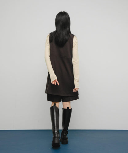 透視羅紋設計針織衫