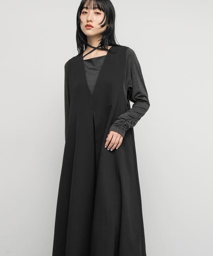 「部分網絡限定色」2WAY喇叭連體裙