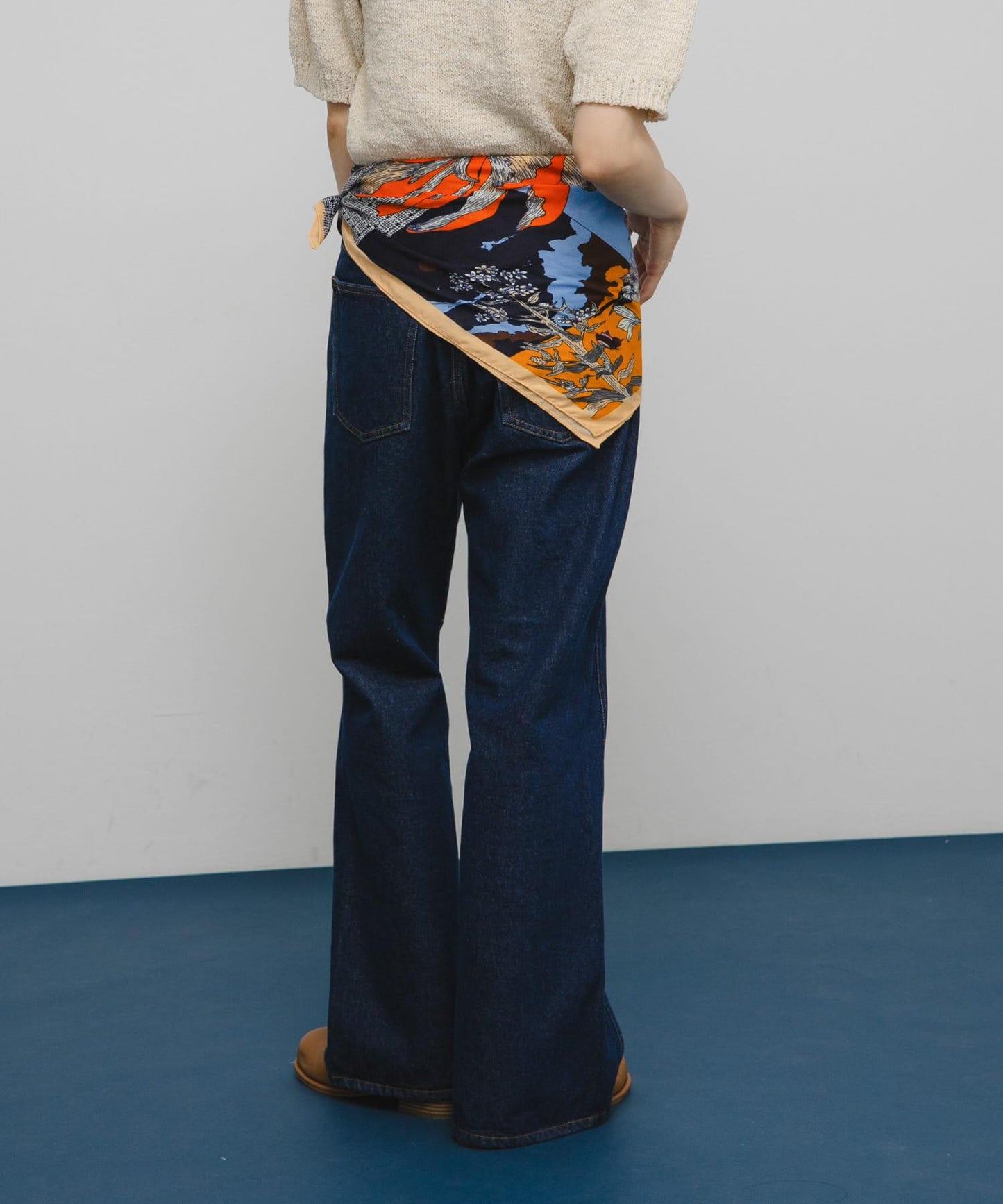 花卉圖案大號圍巾