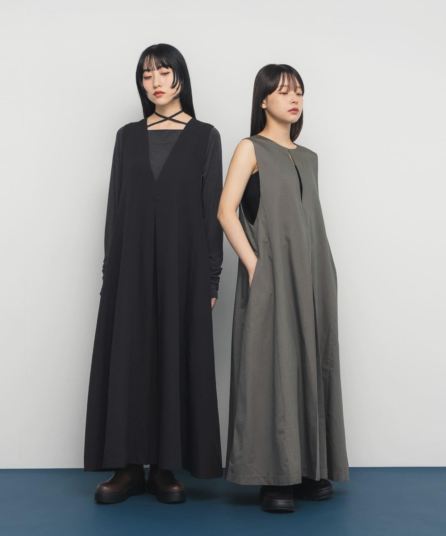 「部分網絡限定色」2WAY喇叭連體裙