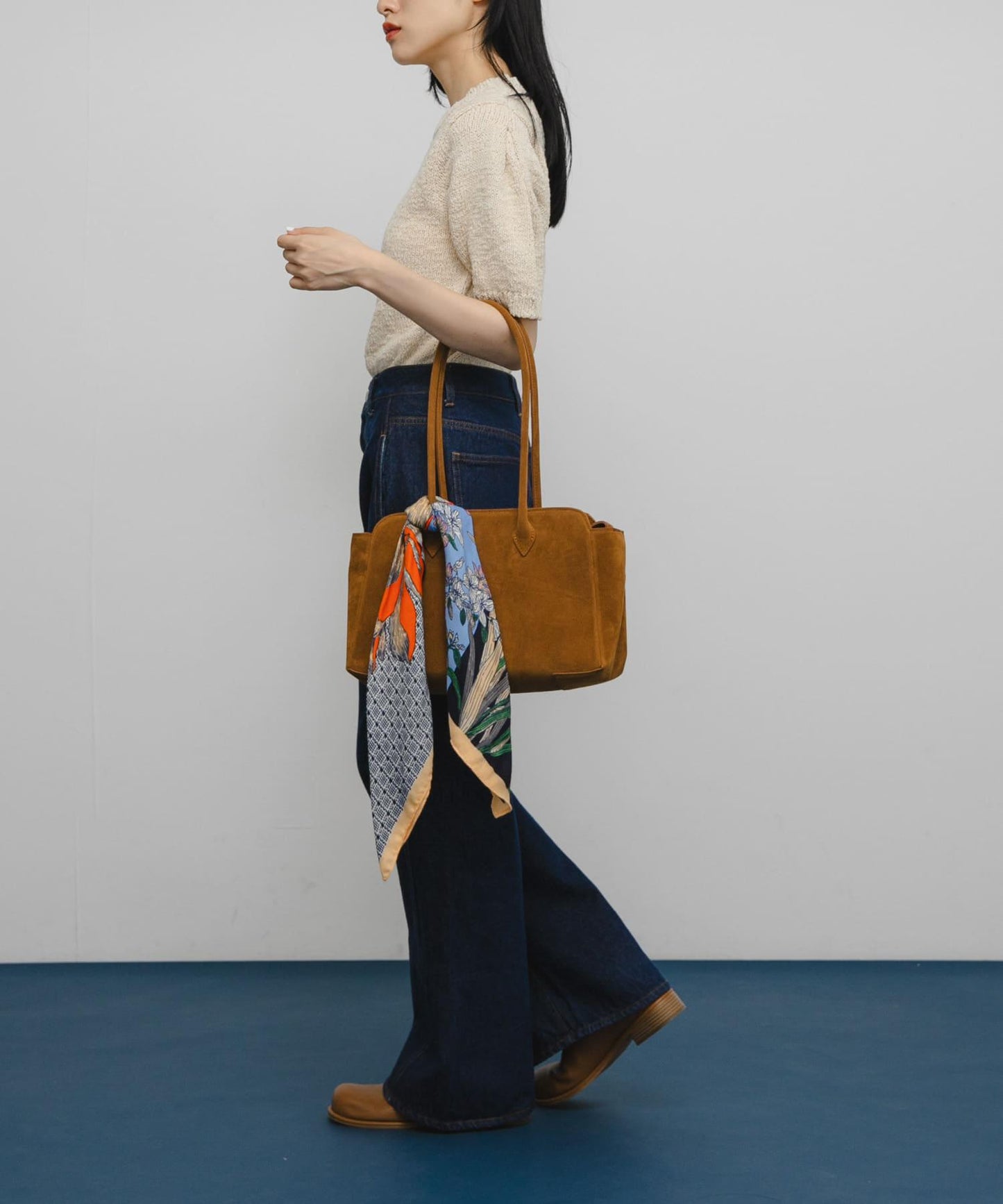 花卉圖案大號圍巾