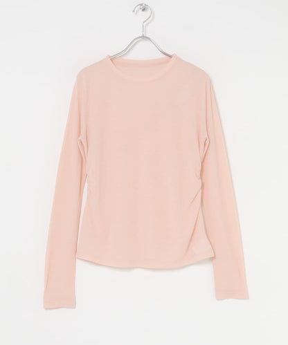 透視羅紋設計針織衫