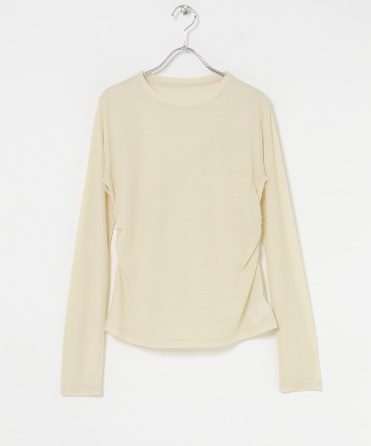 透視羅紋設計針織衫