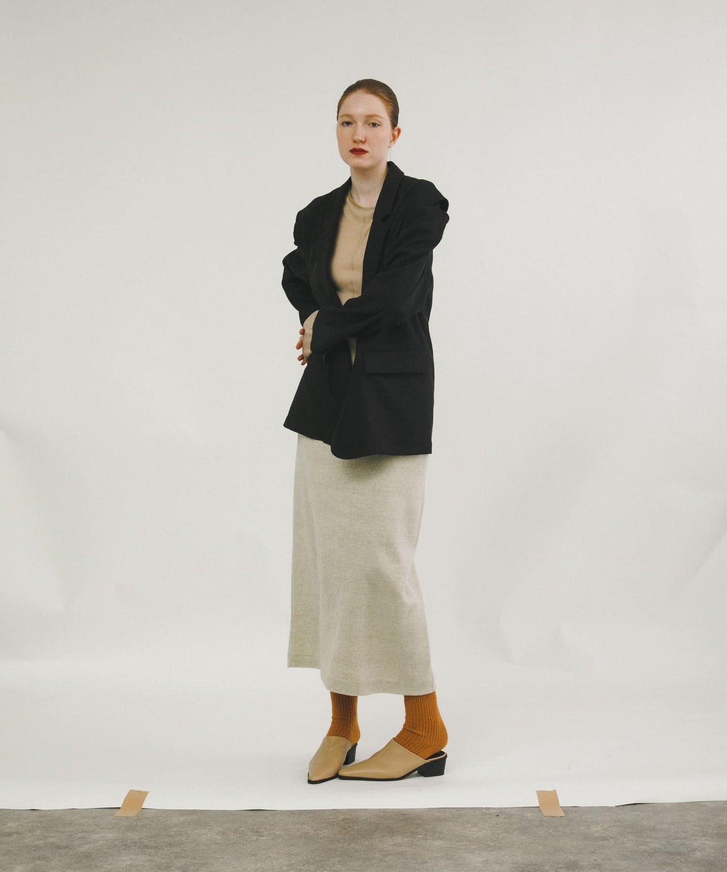 拼接天鵝絨透視T恤