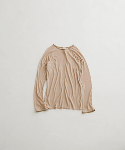 拼接天鵝絨透視T恤