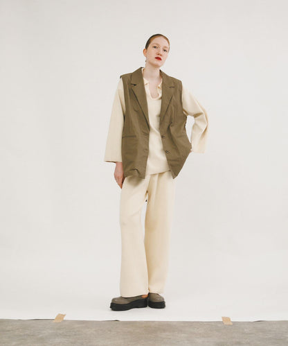 休閒風針織長褲