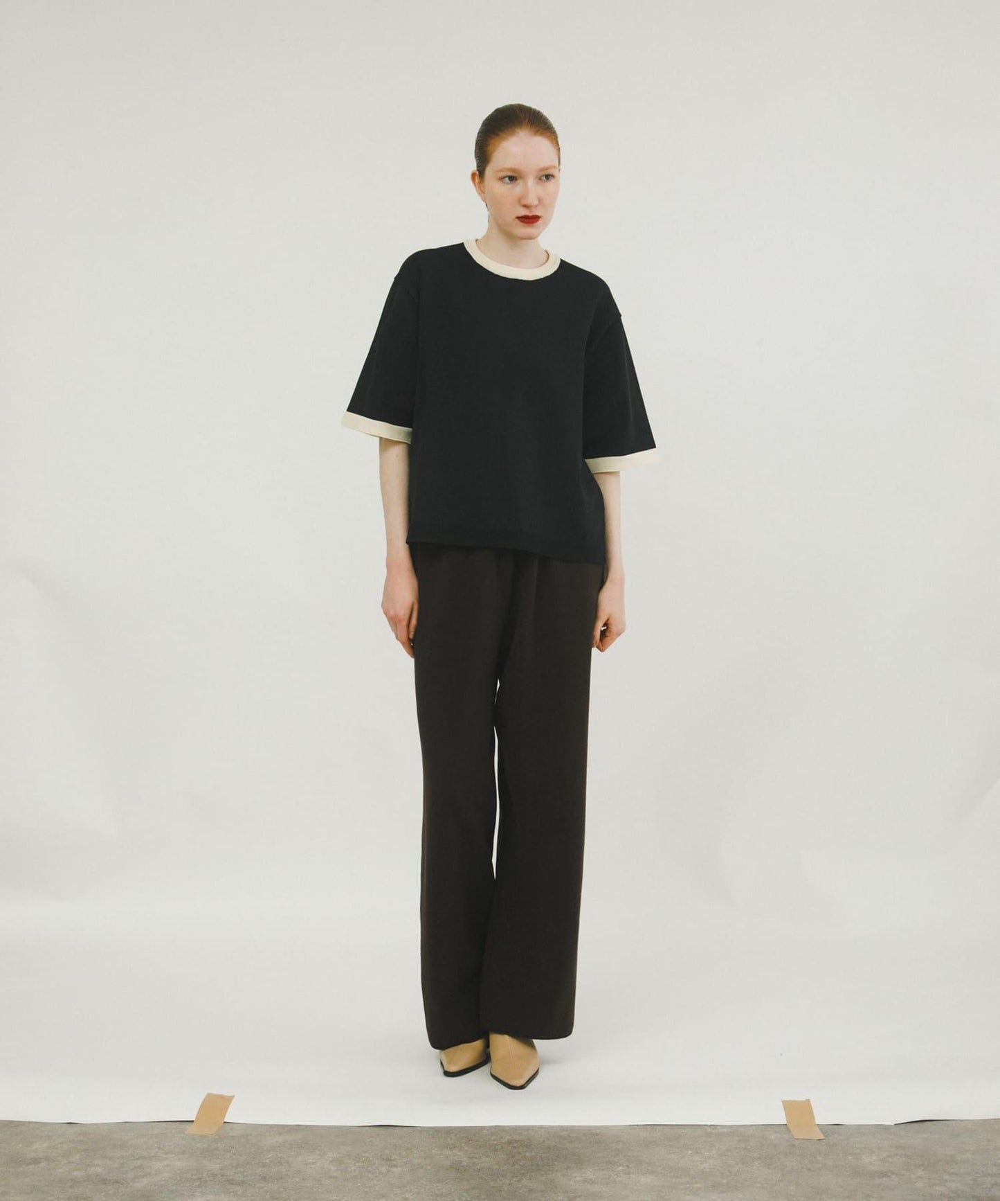 休閒風針織長褲