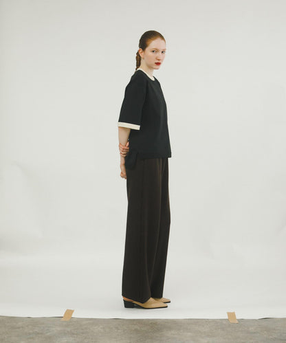 休閒風針織長褲