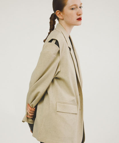 寬鬆剪裁西裝外套