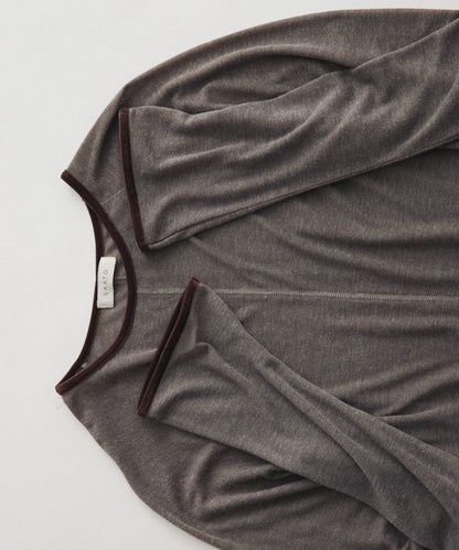 拼接天鵝絨透視T恤