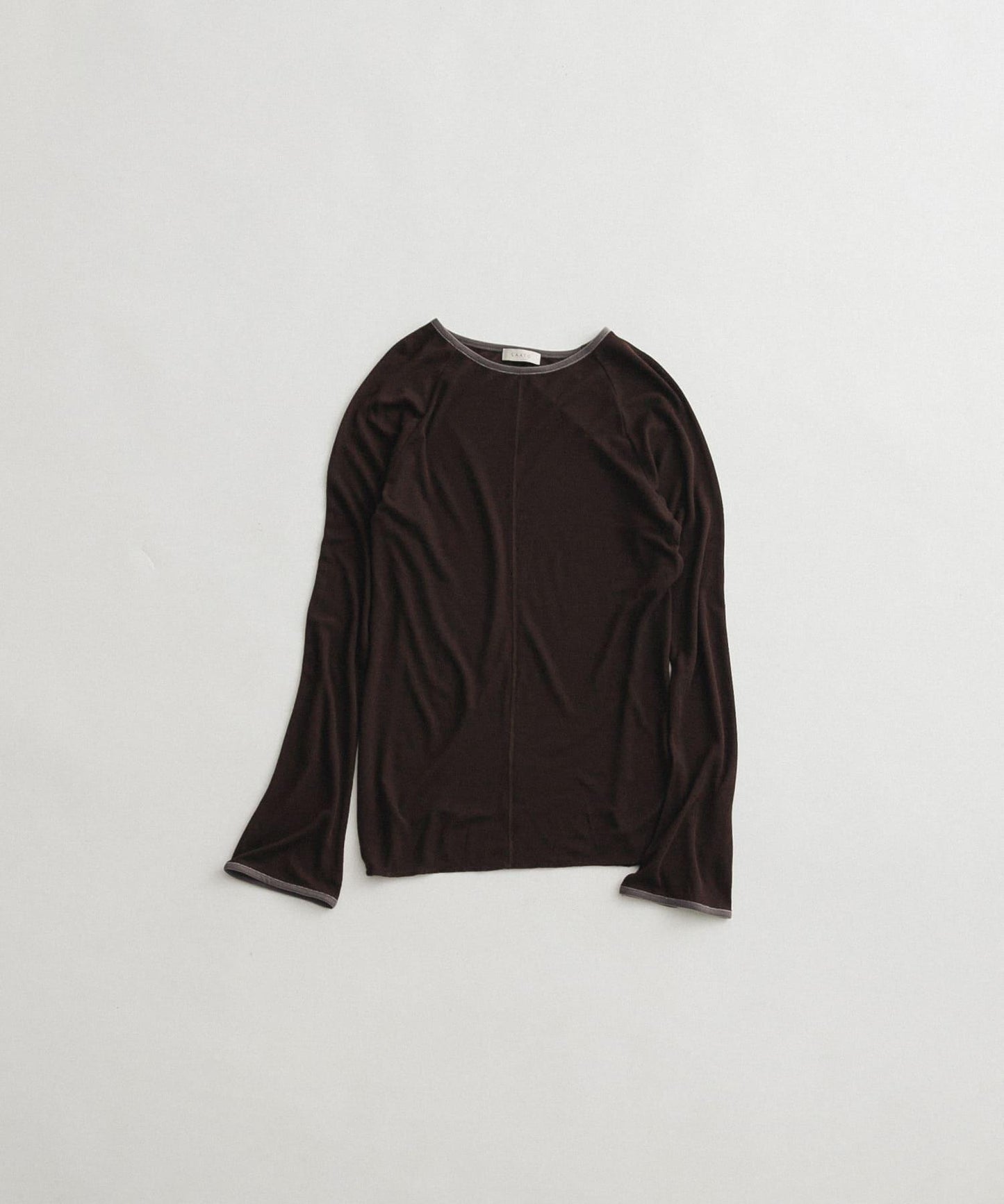 拼接天鵝絨透視T恤