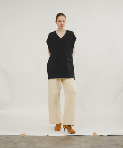 休閒風針織長褲