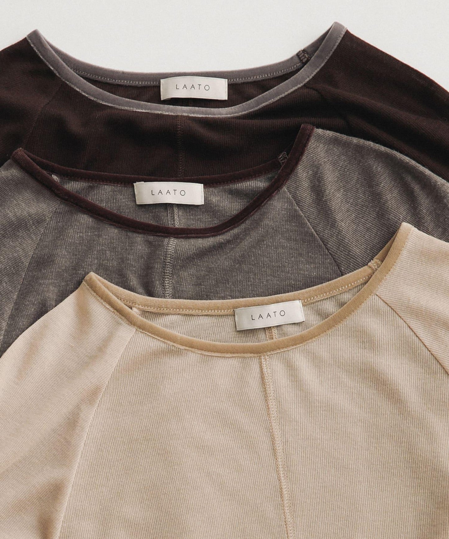 拼接天鵝絨透視T恤