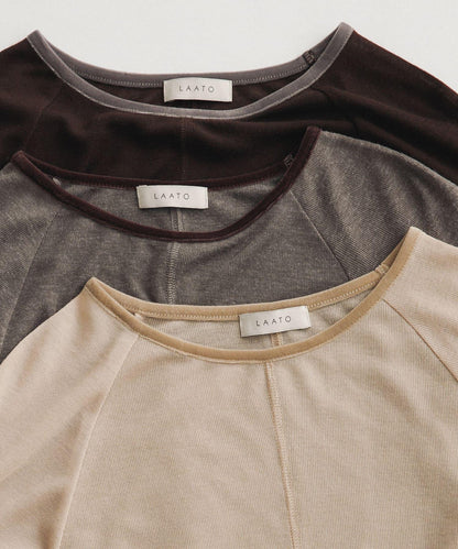 拼接天鵝絨透視T恤