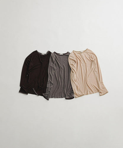 拼接天鵝絨透視T恤