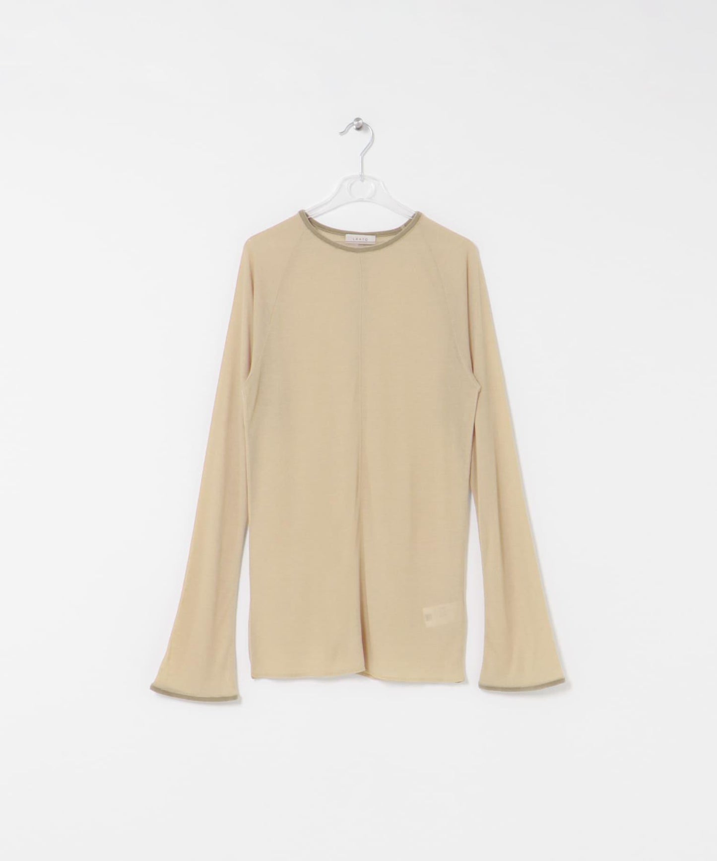 拼接天鵝絨透視T恤