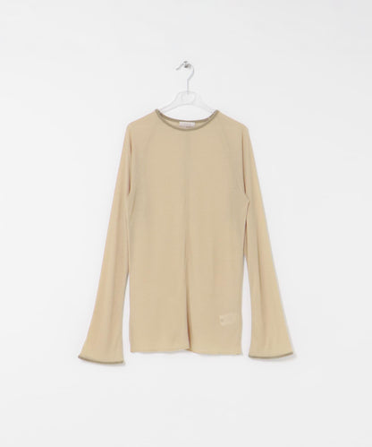 拼接天鵝絨透視T恤