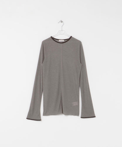 拼接天鵝絨透視T恤