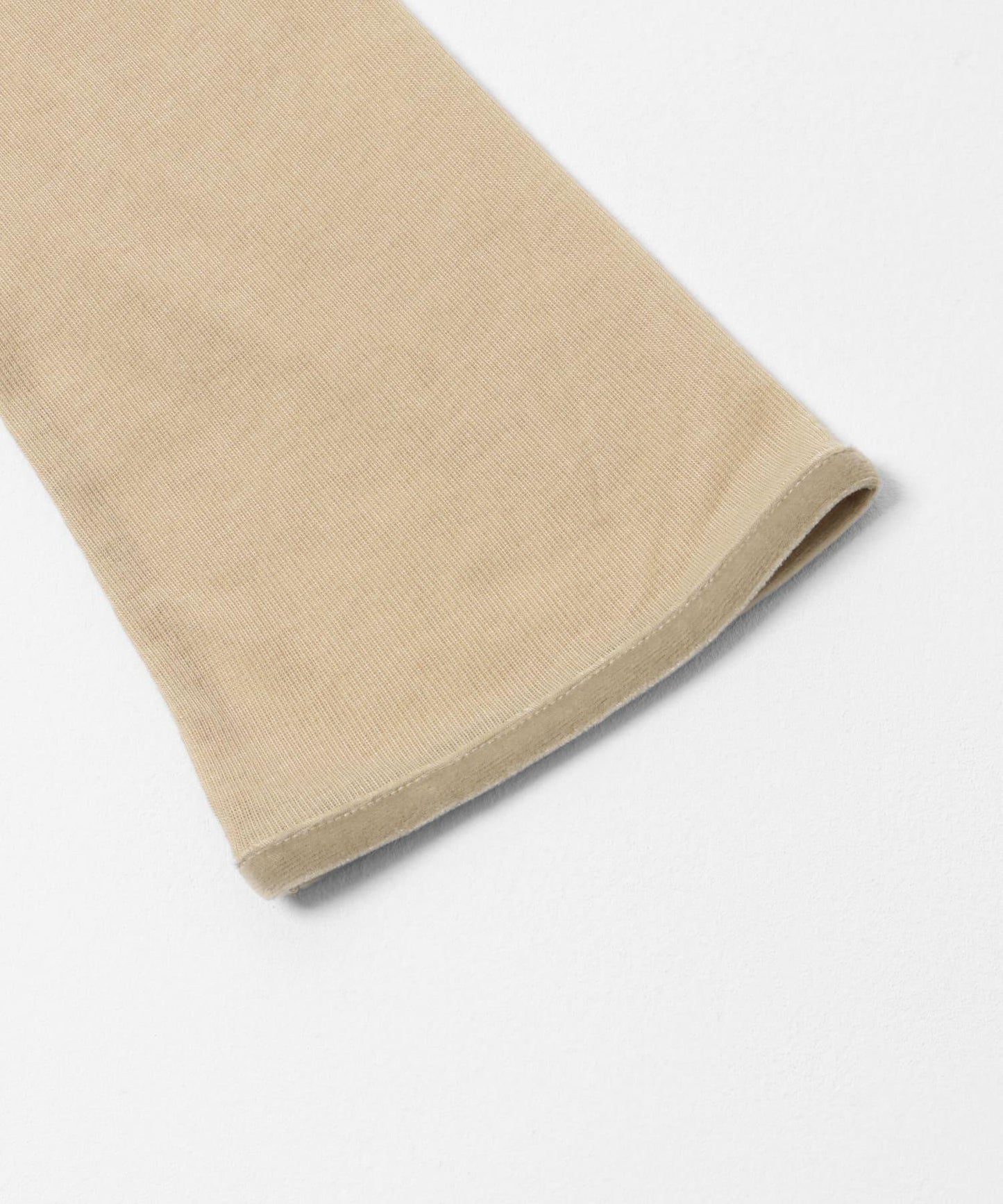 拼接天鵝絨透視T恤