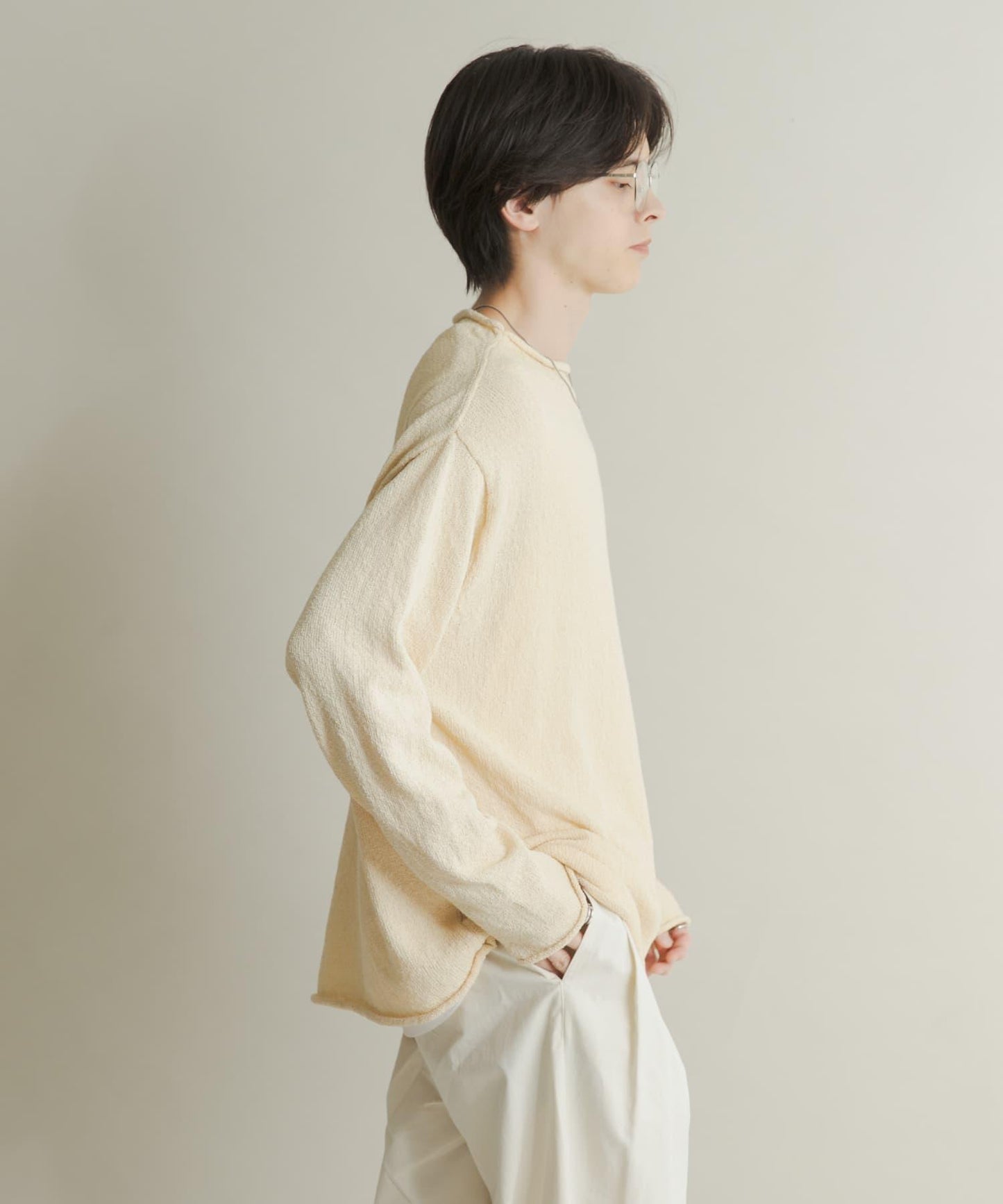 棉感高領針織衫