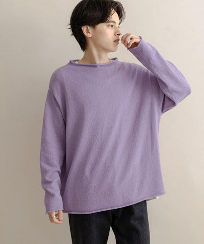 棉感高領針織衫