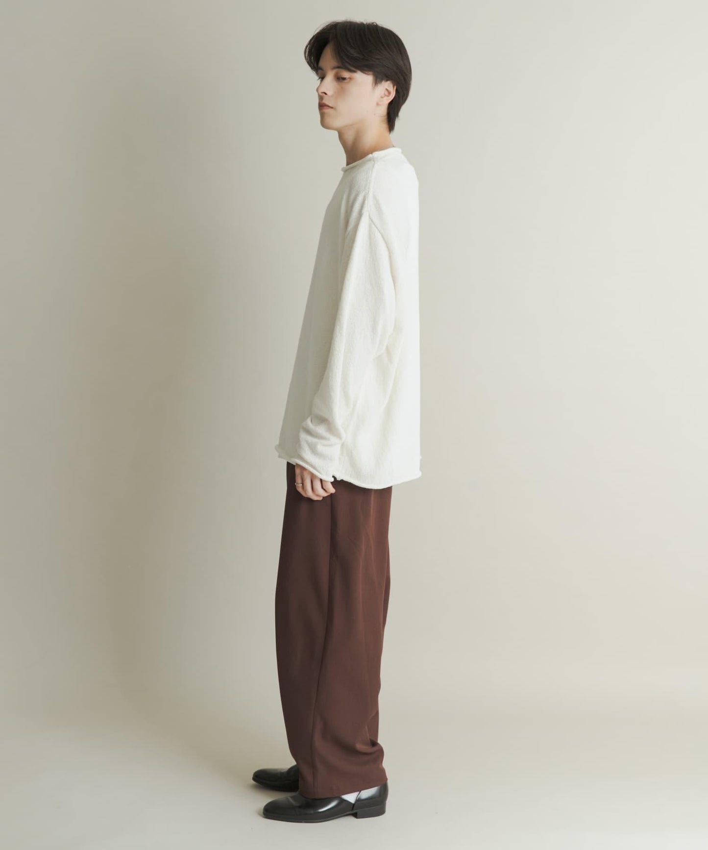 棉感高領針織衫