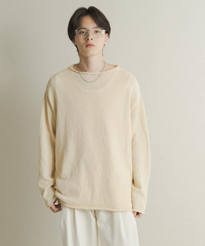 棉感高領針織衫