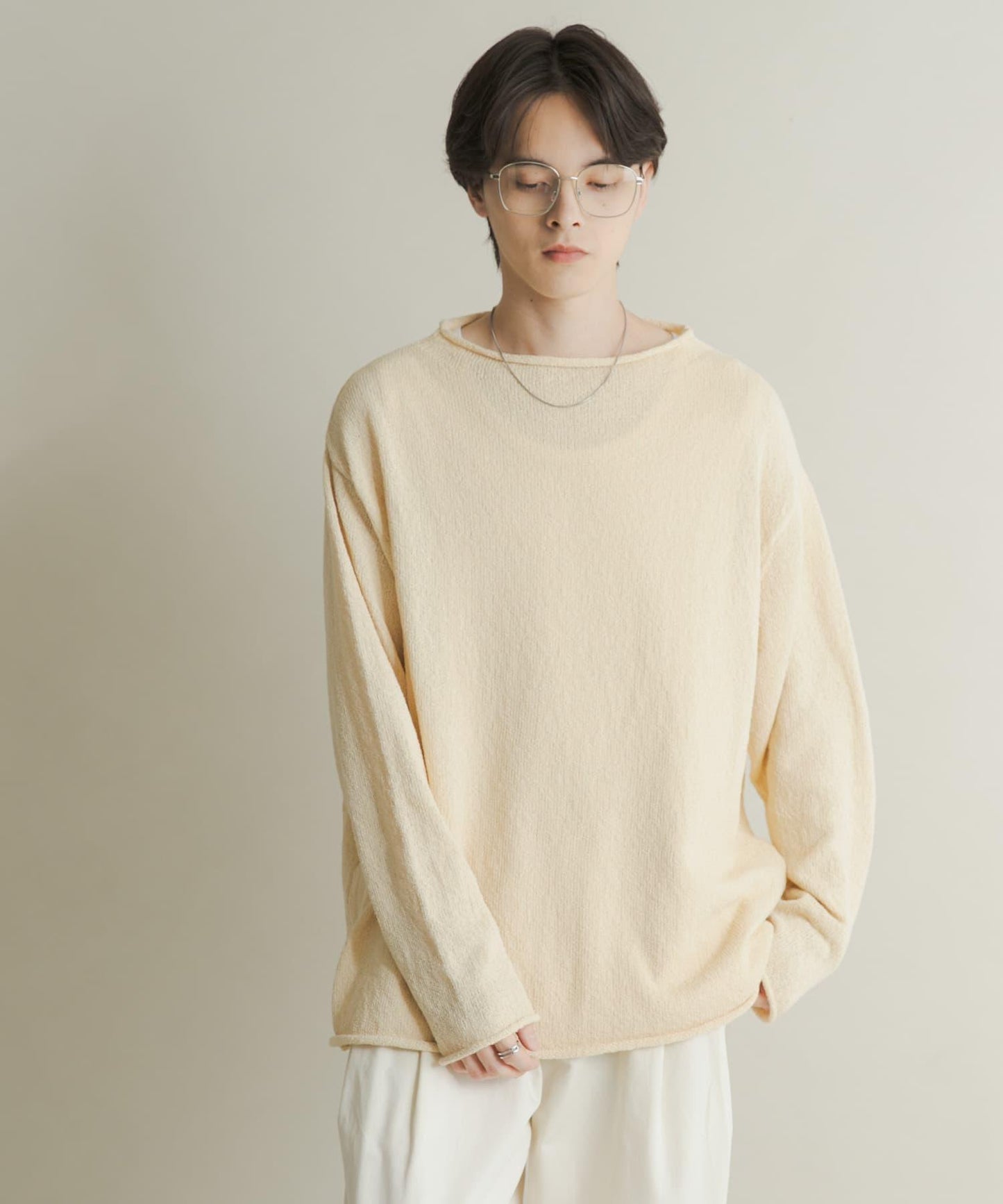 棉感高領針織衫