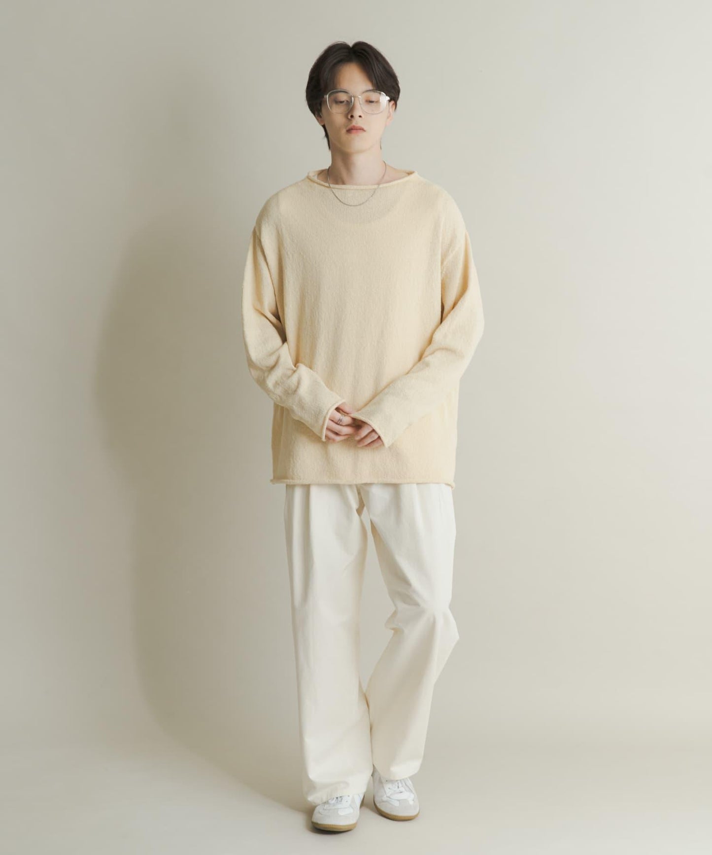 棉感高領針織衫