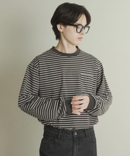 純棉圓領長袖T恤