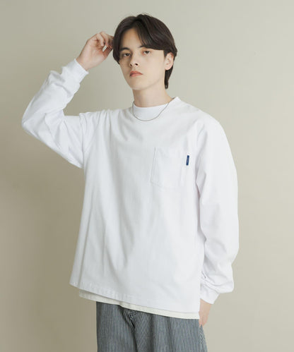 純棉圓領長袖T恤