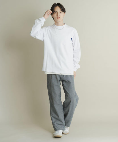 純棉圓領長袖T恤