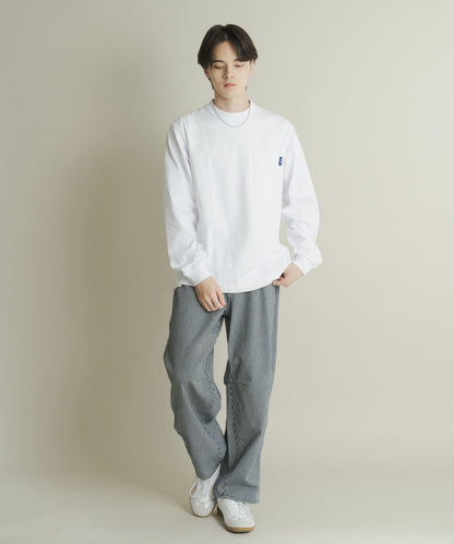 純棉圓領長袖T恤