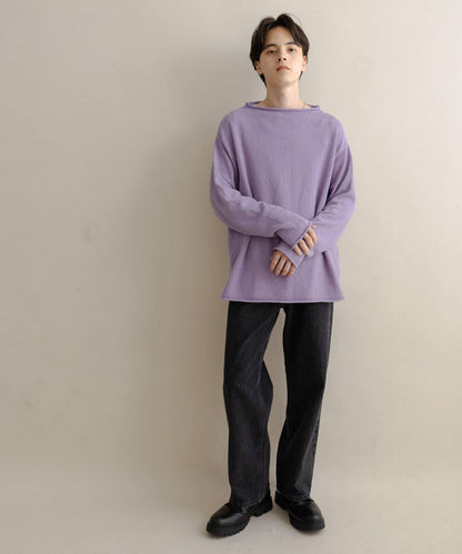 棉感高領針織衫