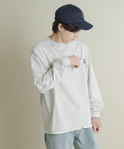 純棉圓領長袖T恤