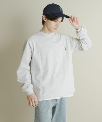 純棉圓領長袖T恤