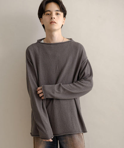 棉感高領針織衫